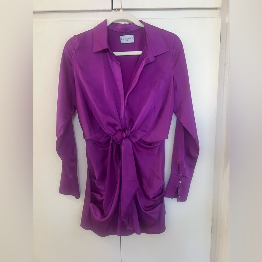 Runaway The Label *RUBY SHIRT DRESS (VIOLET) XS